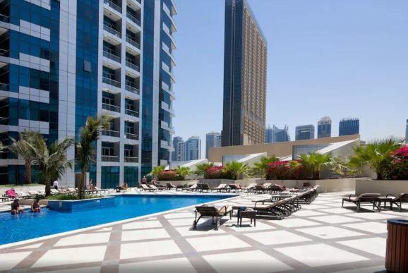 Studio - Bay Central Tower Apartment Dubai Bagian luar foto
